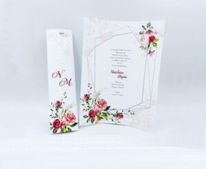 Προσκλητήρια γάμου 20g012 ma roses τριαντάφυλλα Προσκλητήρια γάμου 20g012 λευκό με τριαντάφυλλα, της εταιρίας NewAge invitations