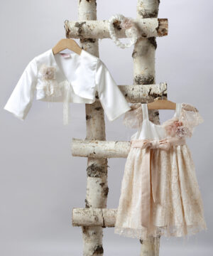 Φορεματάκι βάπτισης New life 2530-2 Νο-1,2,3 φορεματάκι βάπτισης - Ρουχαλάκια για τη μικρή σας πριγκίπισσα | Φόρεμα από τούλι με πούλιες, μπούστο από σατέν στολισμένο με σατέν ζώνη και τούλινα λουλούδια.