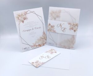Προσκλητήρια γάμου με λουλούδια πάμπας | 22g002 rork pampas Προσκλητήρια γάμου με λουλούδια πάμπας, παμπάς | 22g002 rork pampas NewAge invitations Προσκλητήριο για γάμο, έγχρωμης εκτύπωσης. Περιτύλιγμα χαρτί ριζόχαρτο και κορδέλα χάρτινη για το κλείσιμο.