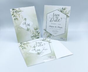 Προσκλητήρια γάμου με λουλούδια πράσινα φύλλα | 22g005 tpor green flowers Προσκλητήρια γάμου με λουλούδια πράσινα λαχανί φύλλα λουλούδια| 22g00 tpor green flowers NewAge invitations Προσκλητήριο για γάμο, έγχρωμη εκτύπωση. Περιτύλιγμα χαρτί και καρτάκι για το κλείσιμο.
